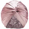 Slip Double-lined Silk Turban In Pink