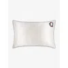 Slip Q Queen Letter-embroidered Silk Pillowcase 51cm X 76cm