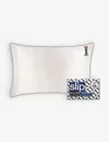 Slip I Queen Letter-embroidered Silk Pillowcase 51cm X 76cm