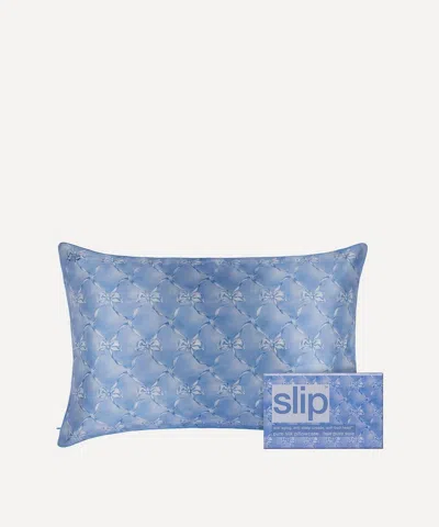 Slip Queen Silk Pillowcase In Blue