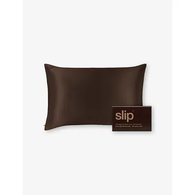 Slip Queen Silk Pillowcase In Brown