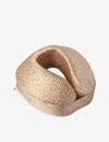 Slip Safari Jet Setter Animal-print Silk Travel Pillow In Safari