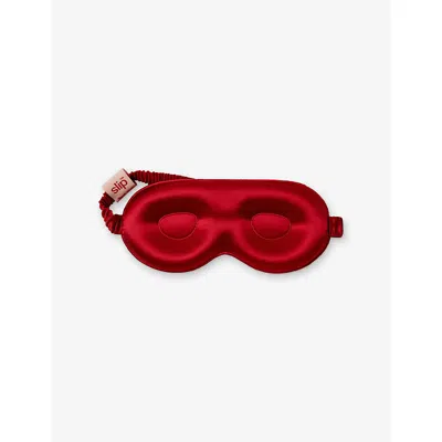 Slip Scarlet Contour Silk Sleep Mask In Red