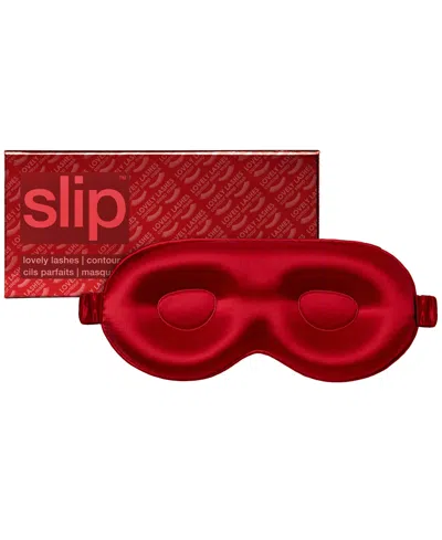 Slip Scarlet Pure Silk Contour Sleep Mask In Red