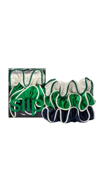 SLIP SET OF 3 PURE SILK LARGE SCRUNCHIES
