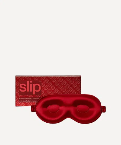Slip Silk Contour Sleep Mask In Red