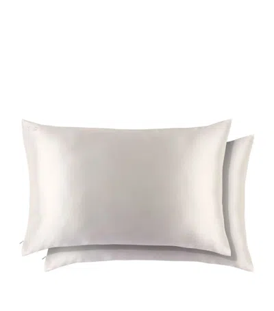Slip Silk Queen Pillowcase (set Of 2) In White