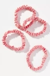 Slip Silk Skinny Scrunchie Set In Pink