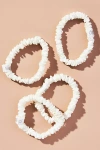Slip Silk Skinny Scrunchie Set In White