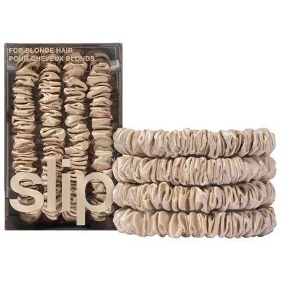 Slip Silk Skinny Scrunchies Blonde
