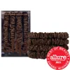 Slip Dark Brown Skinny Silk Scrunchies Pack Of Four