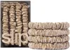 Slip 4-pc. Pure Silk Back-to-basics Skinny Scrunchies Set In Brown