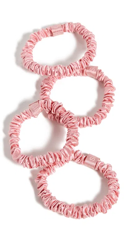 Slip Skinny Scrunchie Set Rose