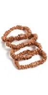 Slip Skinny Scrunchies Set Of 4 Copper In Copper