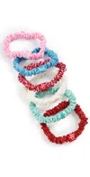 Slip Skinny Scrunchies Set Of 6 And Pouch High Tide In High Tide