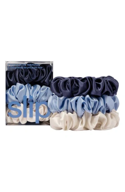 Slip Skye 3-pack Pure Silk Large Scrunchies In Multi