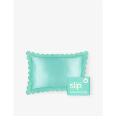 Slip Turquoise Silk Queen Pillowcase 51cm X 76cm In Green
