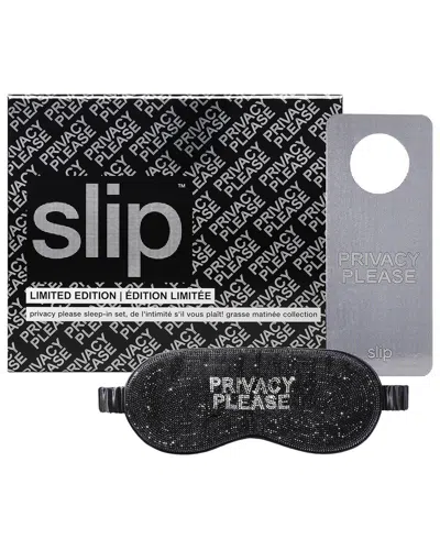Slip ® Unisex Pure Silk Crystal Gift Set - Privacy Please