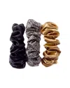 Slip ® Unisex Pure Silk Large Scrunchies - Mixed Leopard In Multi