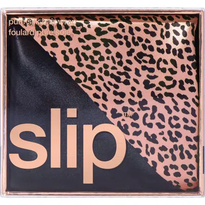 Slip Wild Leopard Silk Hair Wrap In Multi