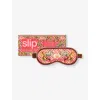 Slip Womens Cancer Graphic-print Silk Eye Mask
