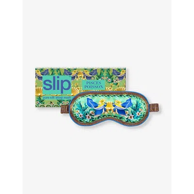 Slip Womens Pisces Graphic-print Silk Eye Mask In White