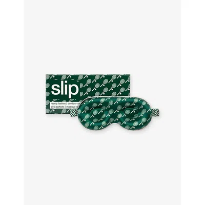 Slip Womens Sleep And Leisure Club Lovely Lashes Silk Sleep Mask In Red