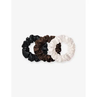Slip Womens  Large Silk Scrunchies Christmas Cracker In Beau