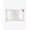 Slip Embroidered Pure Silk Queen Pillowcase In Z