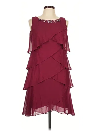 Pre-owned Slny Cocktail Dress In Burgundy