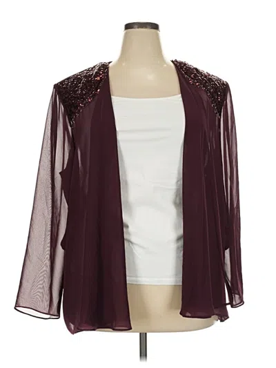 Pre-owned Slny Jacket In Burgundy