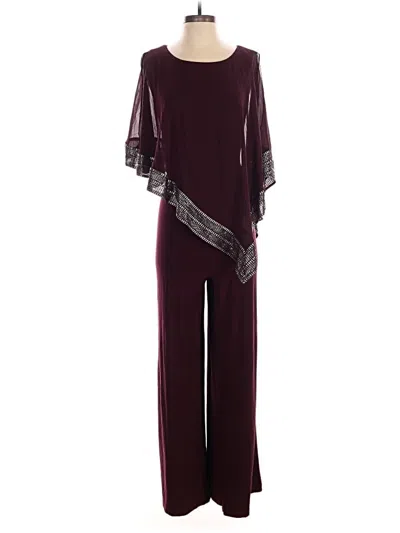 Pre-owned Slny Jumpsuit In Burgundy