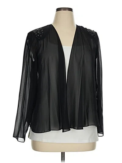 Pre-owned Slny Long Sleeve Blouse In Black