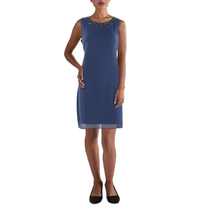 Slny Womens Embellished Sleeveless Cocktail And Party Dress In Gold