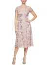 SLNY WOMENS EMBROIDERED SEQUINED COCKTAIL AND PARTY DRESS