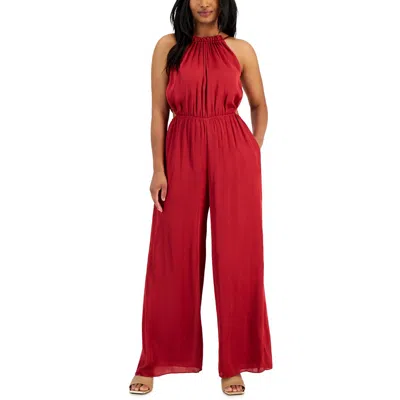 Slny Womens Sequined Sleeveless Evening Dress In Red