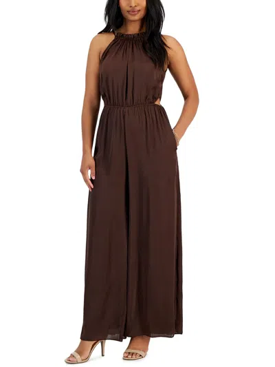 Slny Womens Sequined Sleeveless Special Occasion Dress In Brown