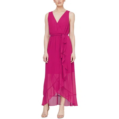Slny Womens Sleeveless Hi-low Maxi Dress In Multi