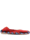 Slo_hand_made Crochet Floral Ballet Flats