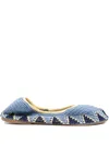 Slo_hand_made Crochet-pattern Ballet Flats