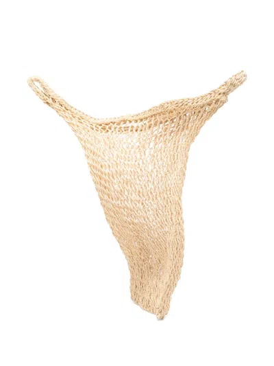 Slo_hand_made Crochet Square-frame Bag