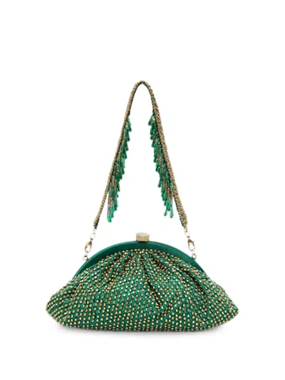 Slo_hand_made Green Clutch Bag