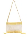 Slo_hand_made Tasselled Net Messenger Bag In Yellow