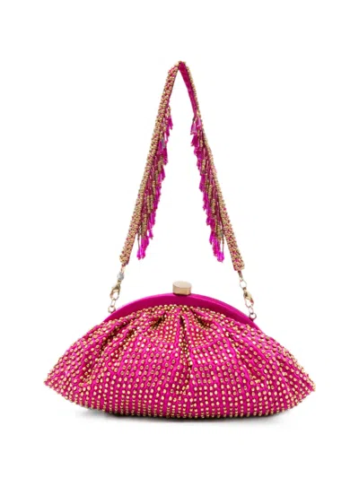 Slo_hand_made Top-handle Clutch Bag In Pink
