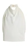 Sloan Exclusive Crepe Scarf Top In White
