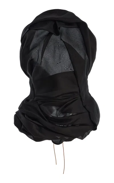 Sloan Exclusive Sculptural Silk Top In Black