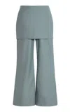 Sloan Exclusive The Combination Twill Flared Pants In Blue
