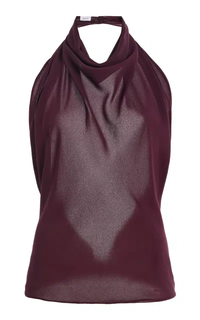 Sloan Exclusive The Georgette Scarf Top In Purple