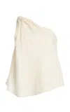 Sloan Exclusive The One Shoulder Wool Top In Neutral