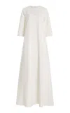 Sloan Exclusive Twill A-line Gown In White